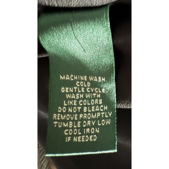 Lauren Ralph Lauren Black Wrap-Style Pencil Skirt Size 16 Polyester - Picture 3 of 3